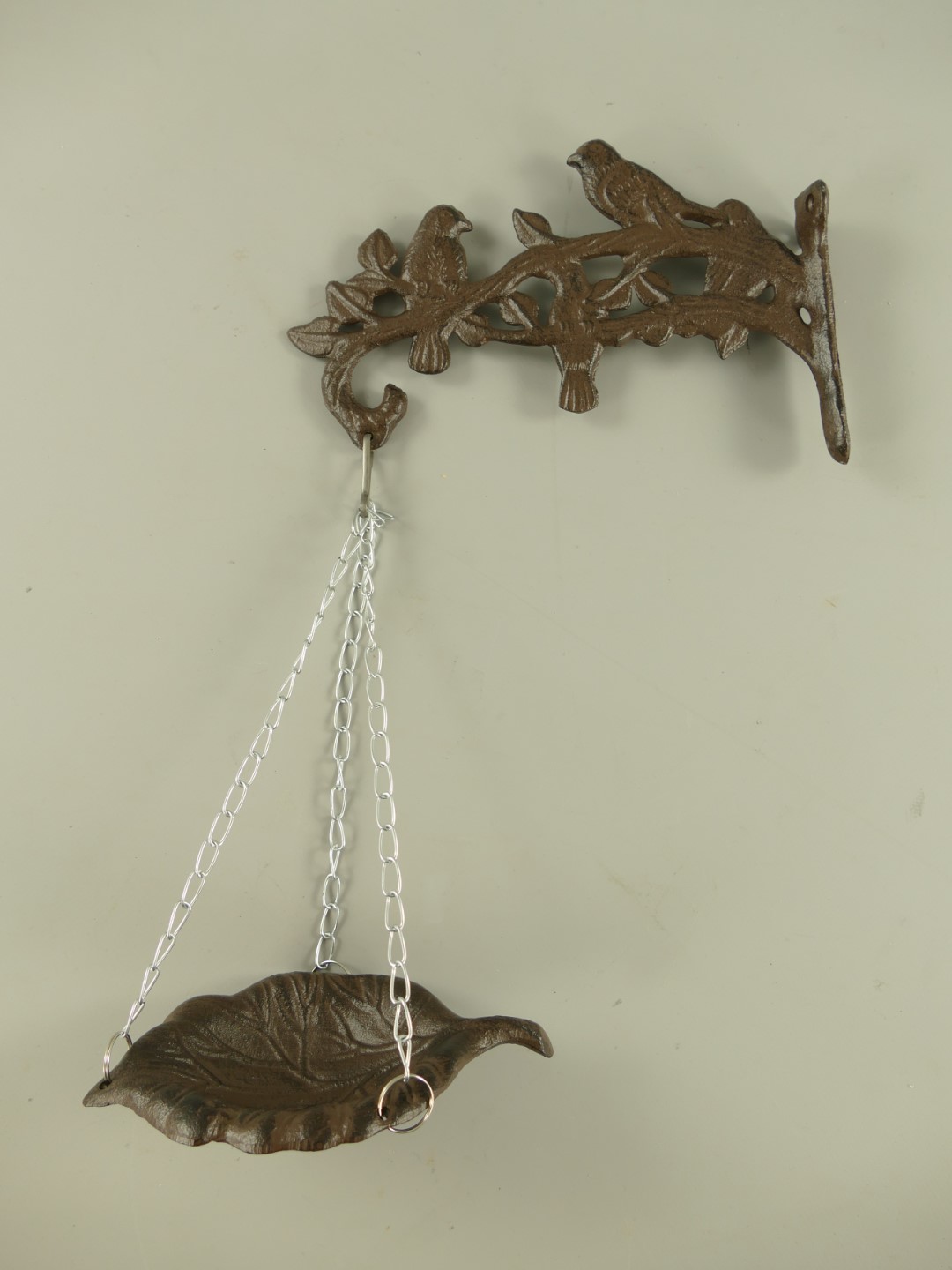*ANG. Wand vogeltränke rustikal braun H.43x25cm