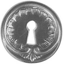 *AUS Beschlag Messing brüniert mit Loch D.35mm