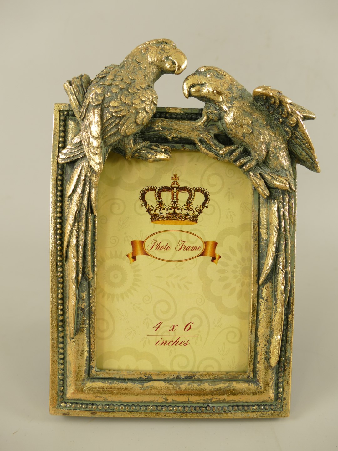 *ANG. Bilderrahmen(4x6) Polyst. Gold farbig H.23cm