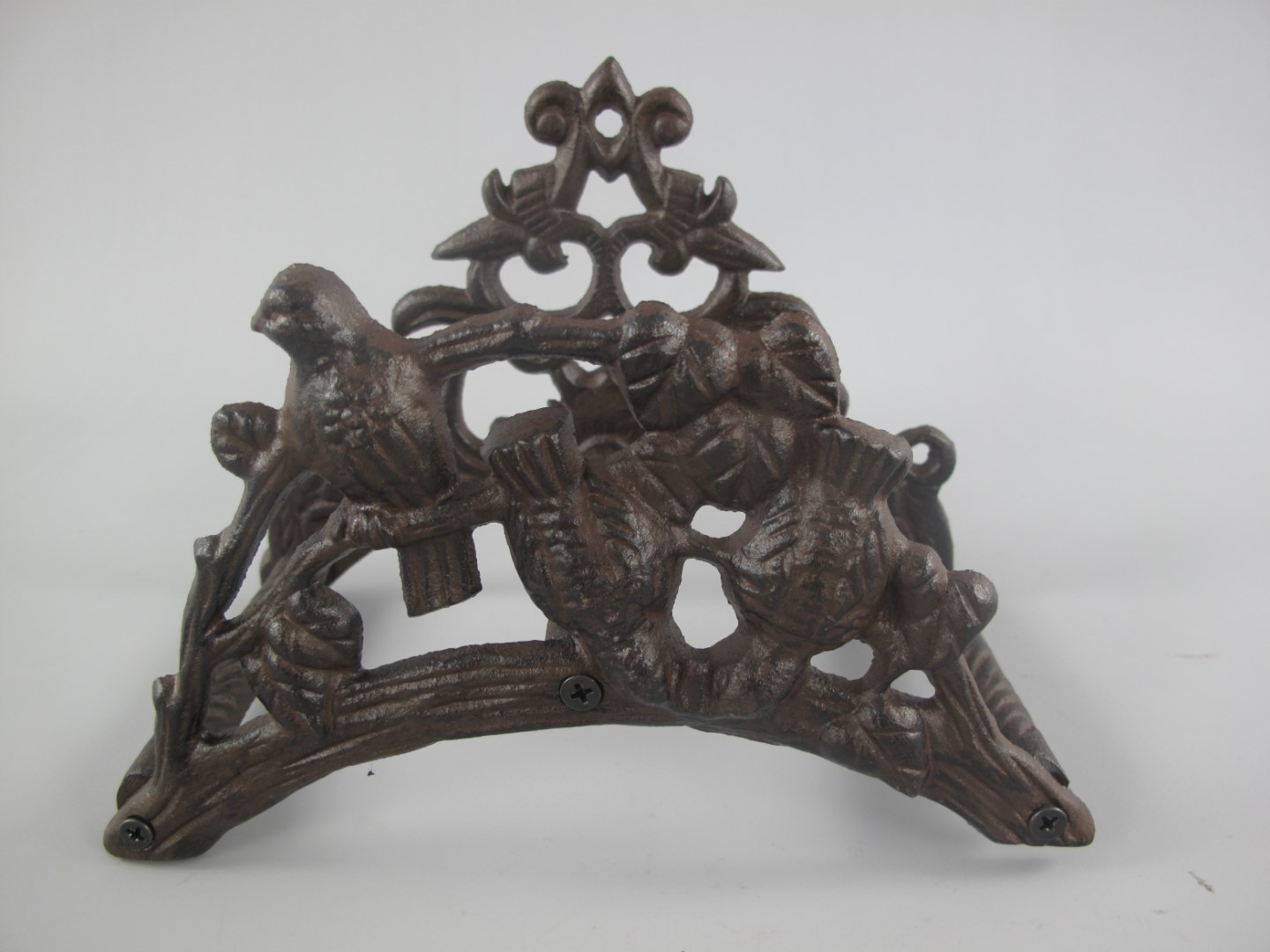 Schlauchhalter Eisen rustikal braun L.24cm