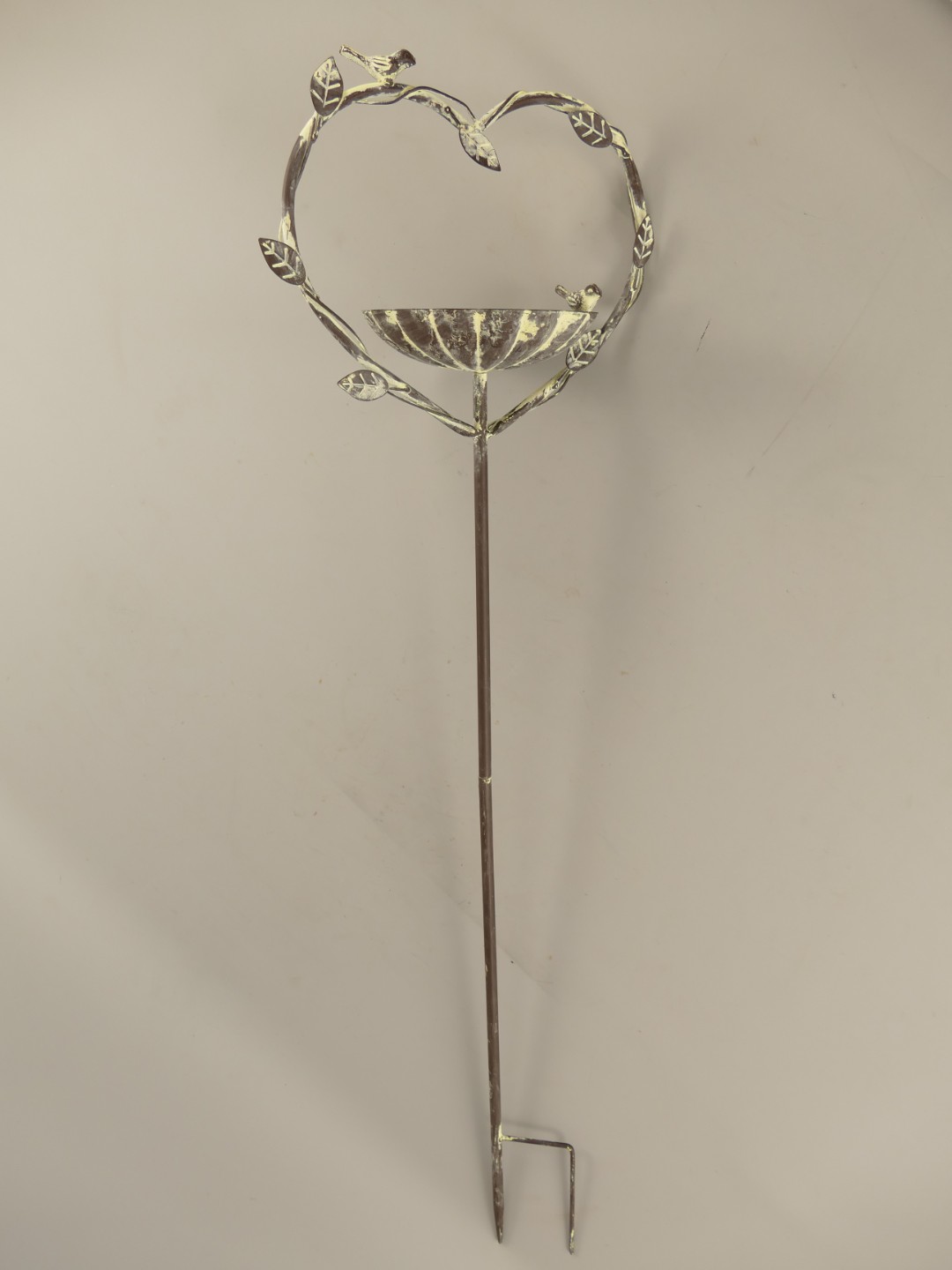 Vogeltränke/Fütterungsplatz Grün farbig H.58cm