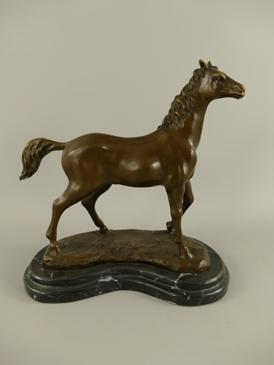 Figur Bronze Pferd H.30x29cm