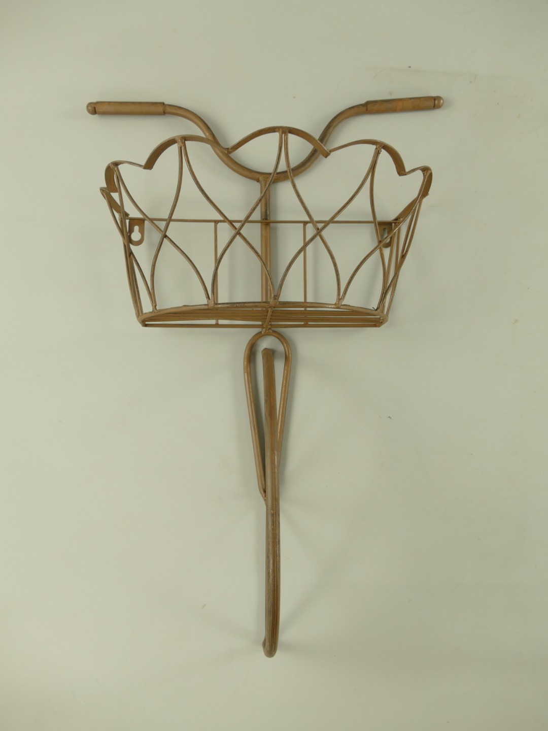 Wandblumenhanger FAHRRAD rustikal braun H.56cm