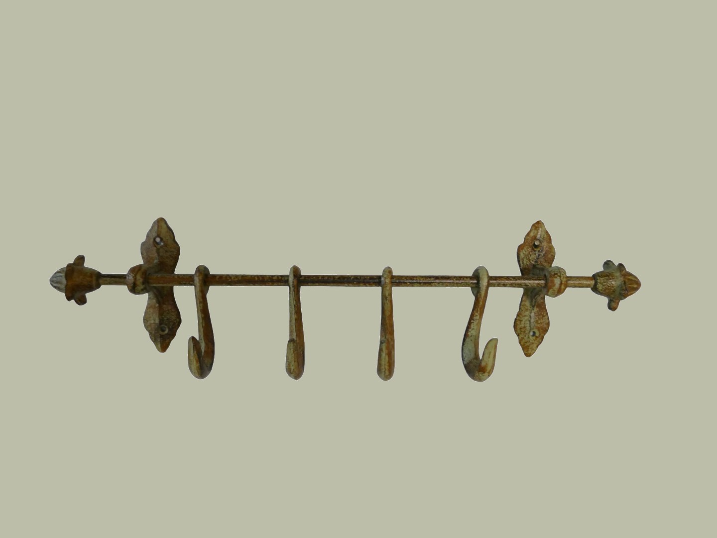 Wandhaken Eisen farbig L48cm