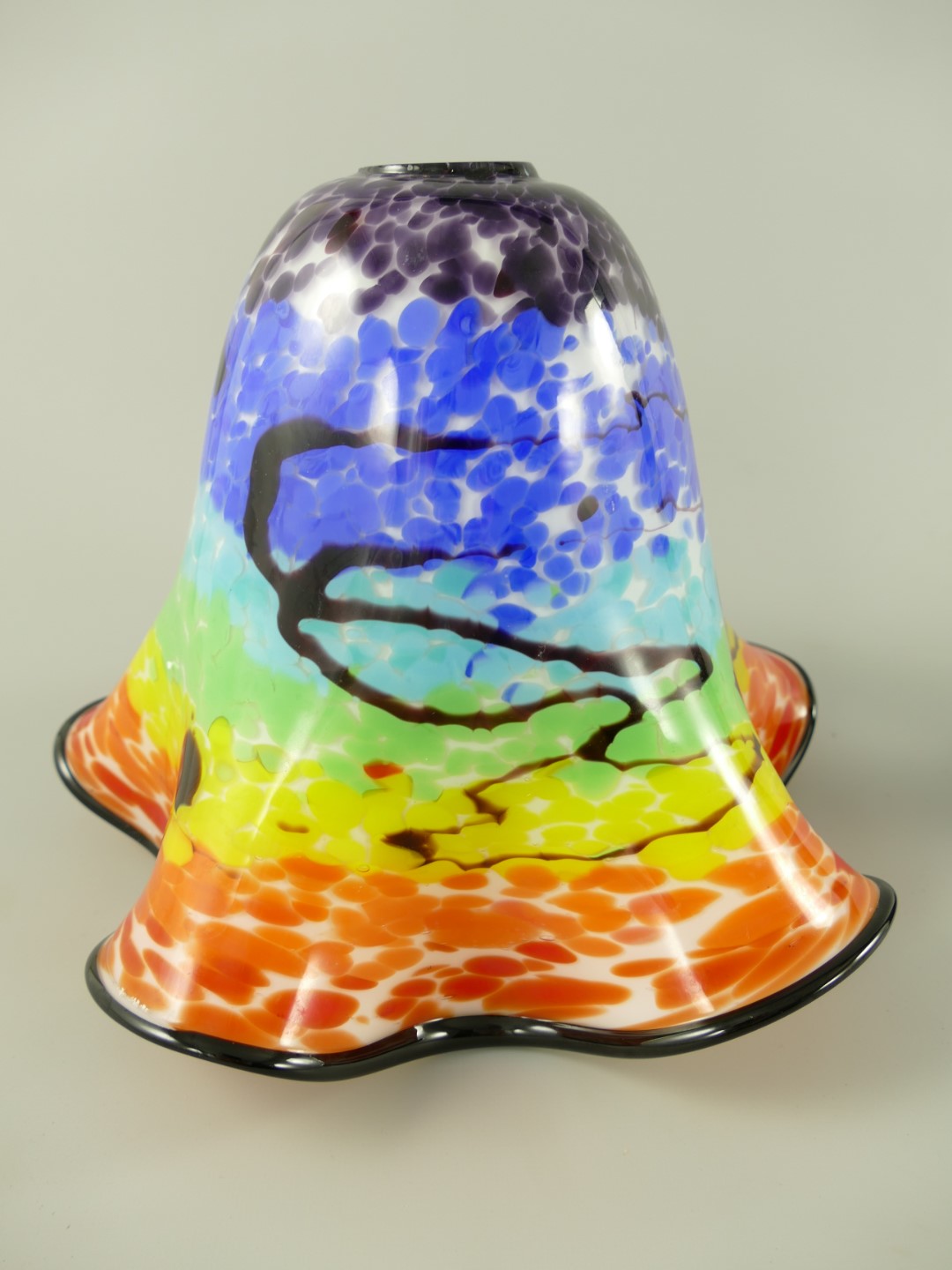 Lampenschirm Glas farbe H.23cm