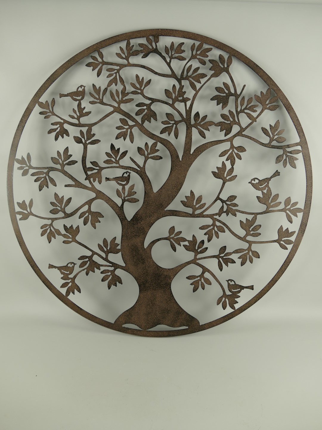 (*)Wand Ornament rustikal Eisen BAUM D.100cm