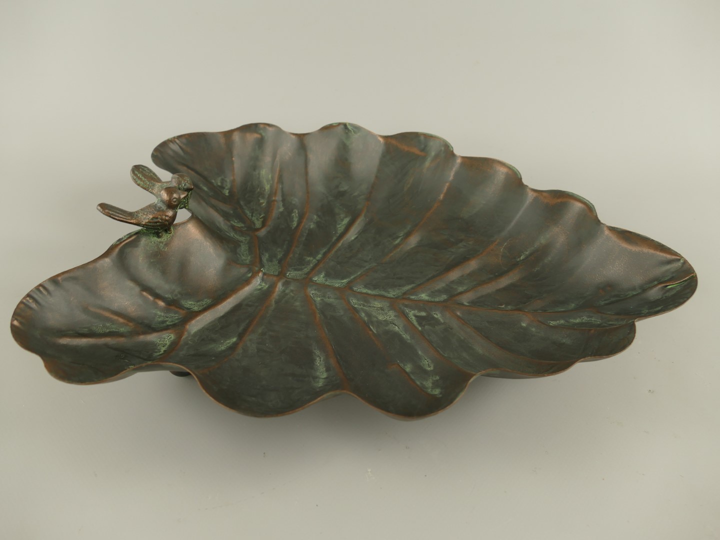 Vogeltränke Eisen rustikal braun L.36x30cm