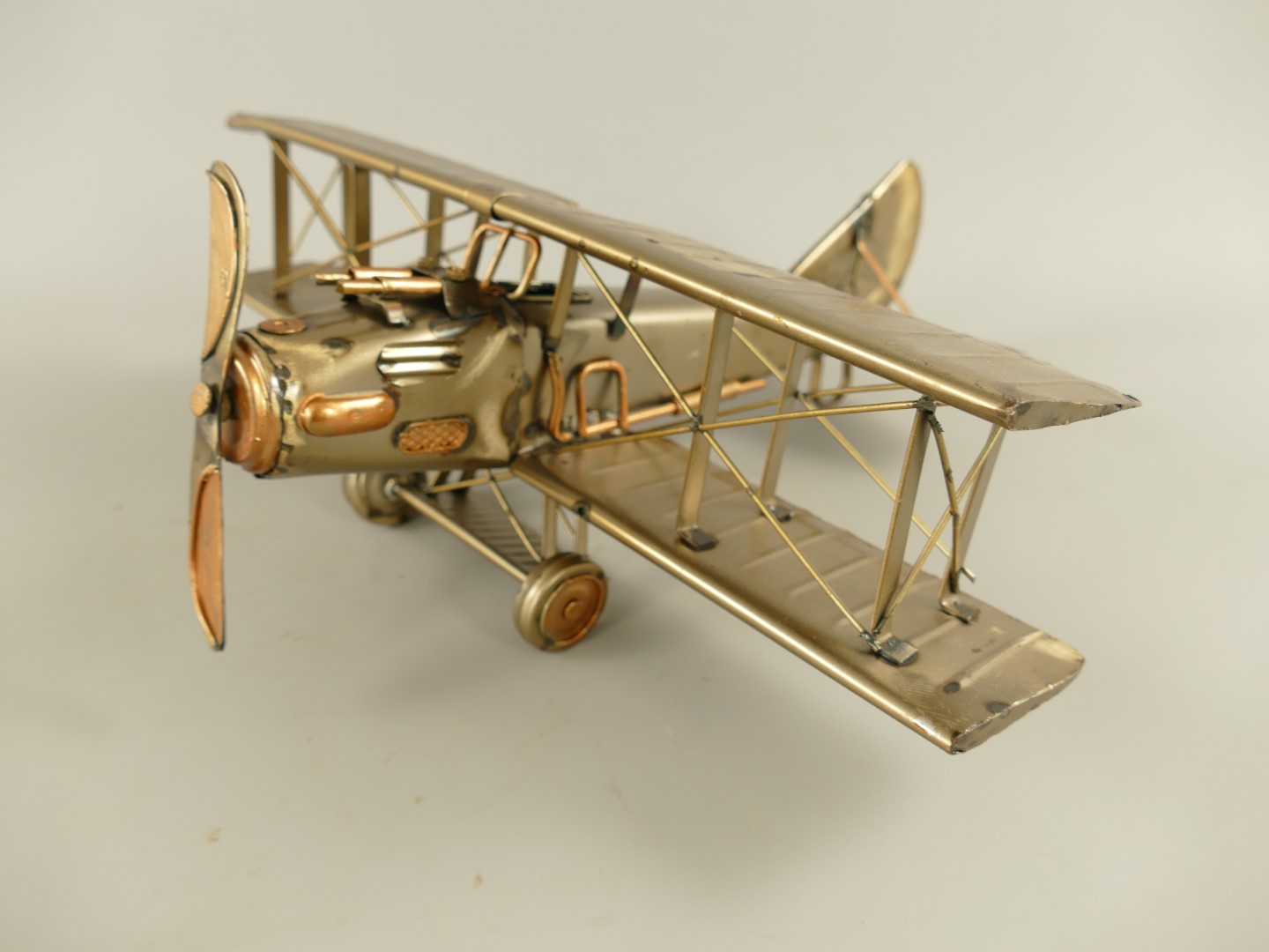 *ANG. Flugzeug Antik Eisen metallic farb.L.33x13cm