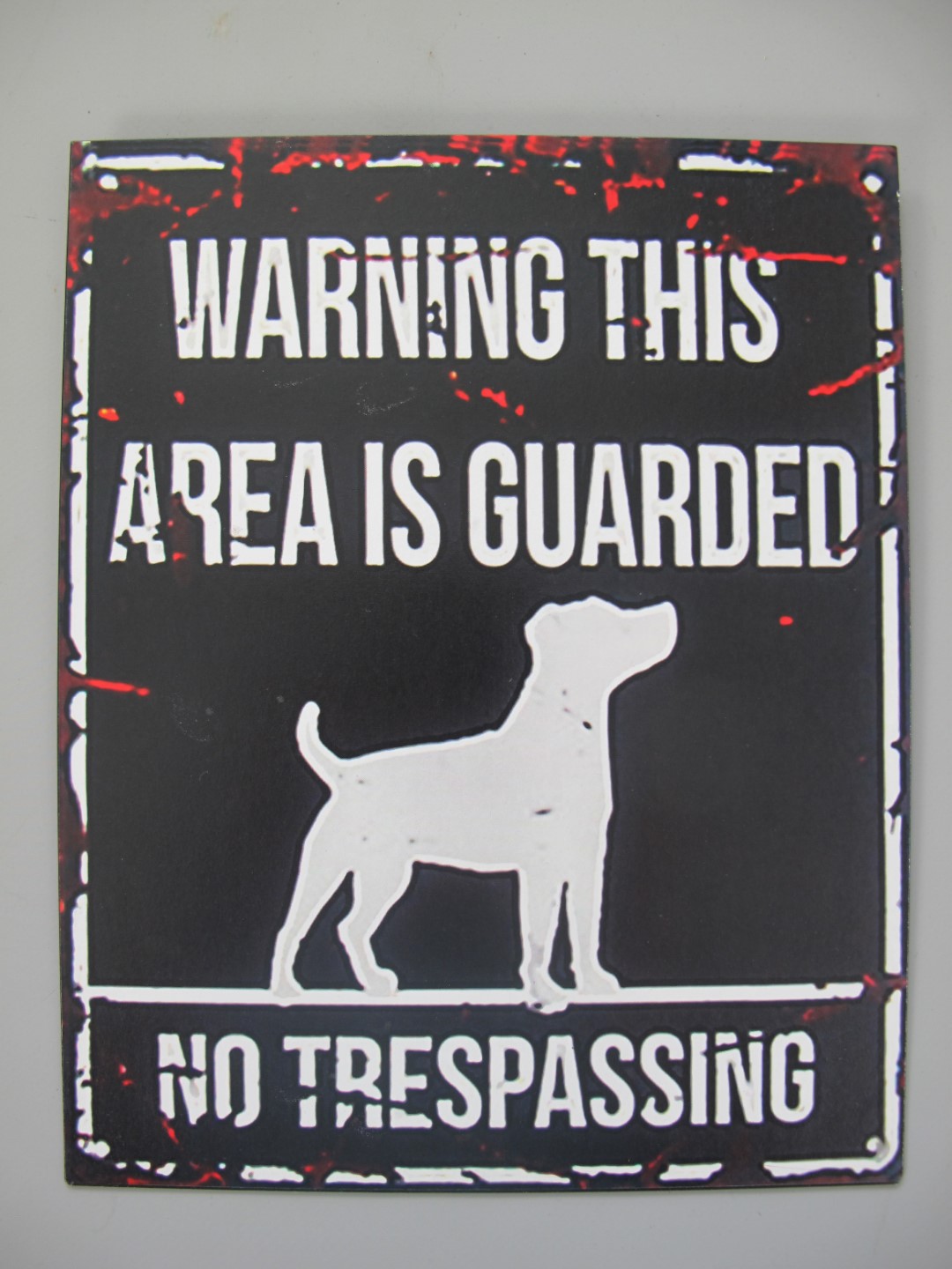 Wandschild Eisen No Trespassing H.25x20cm