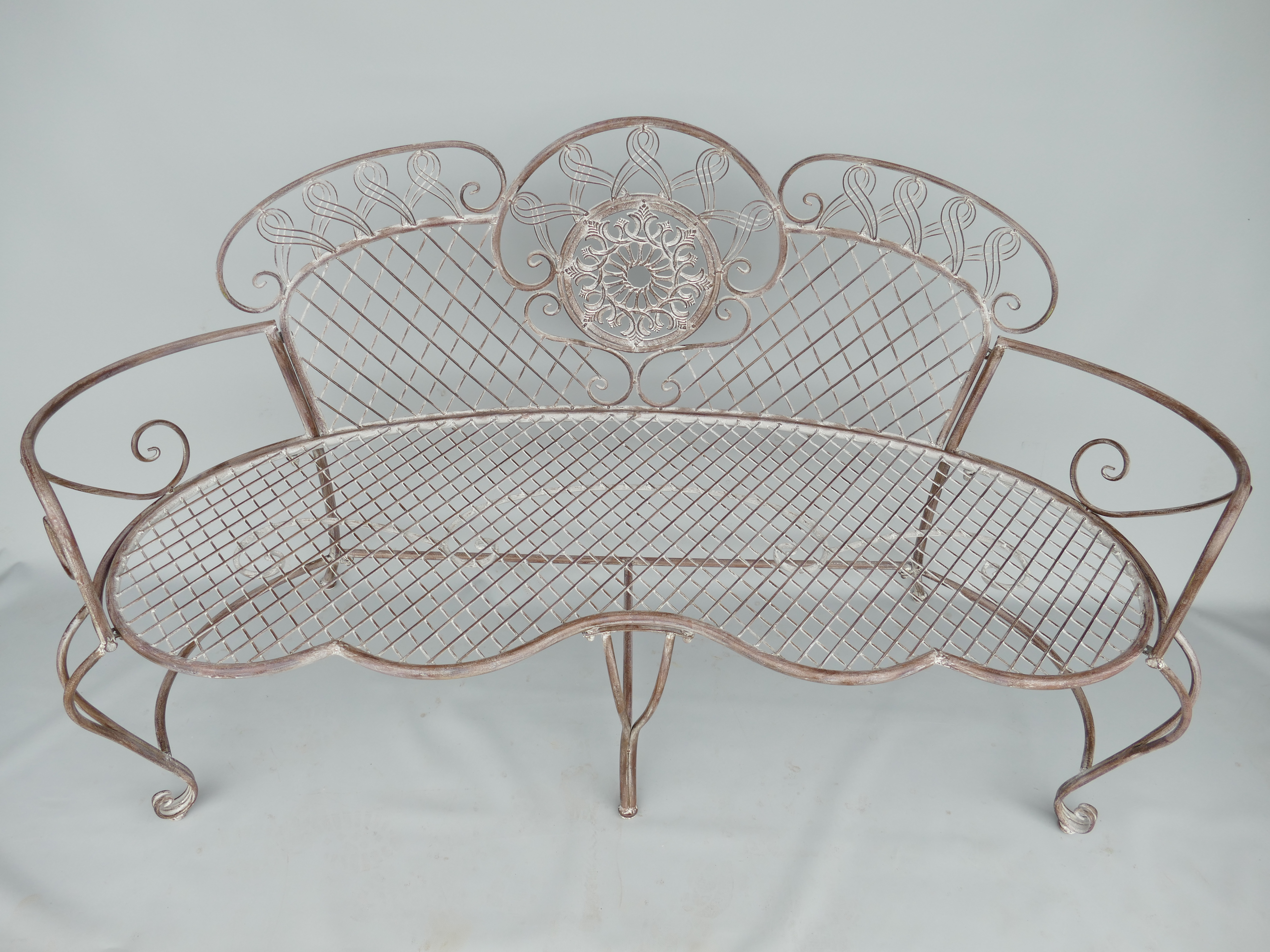 (*)Loverbank XXL Eisen rustikal braun L.160cm