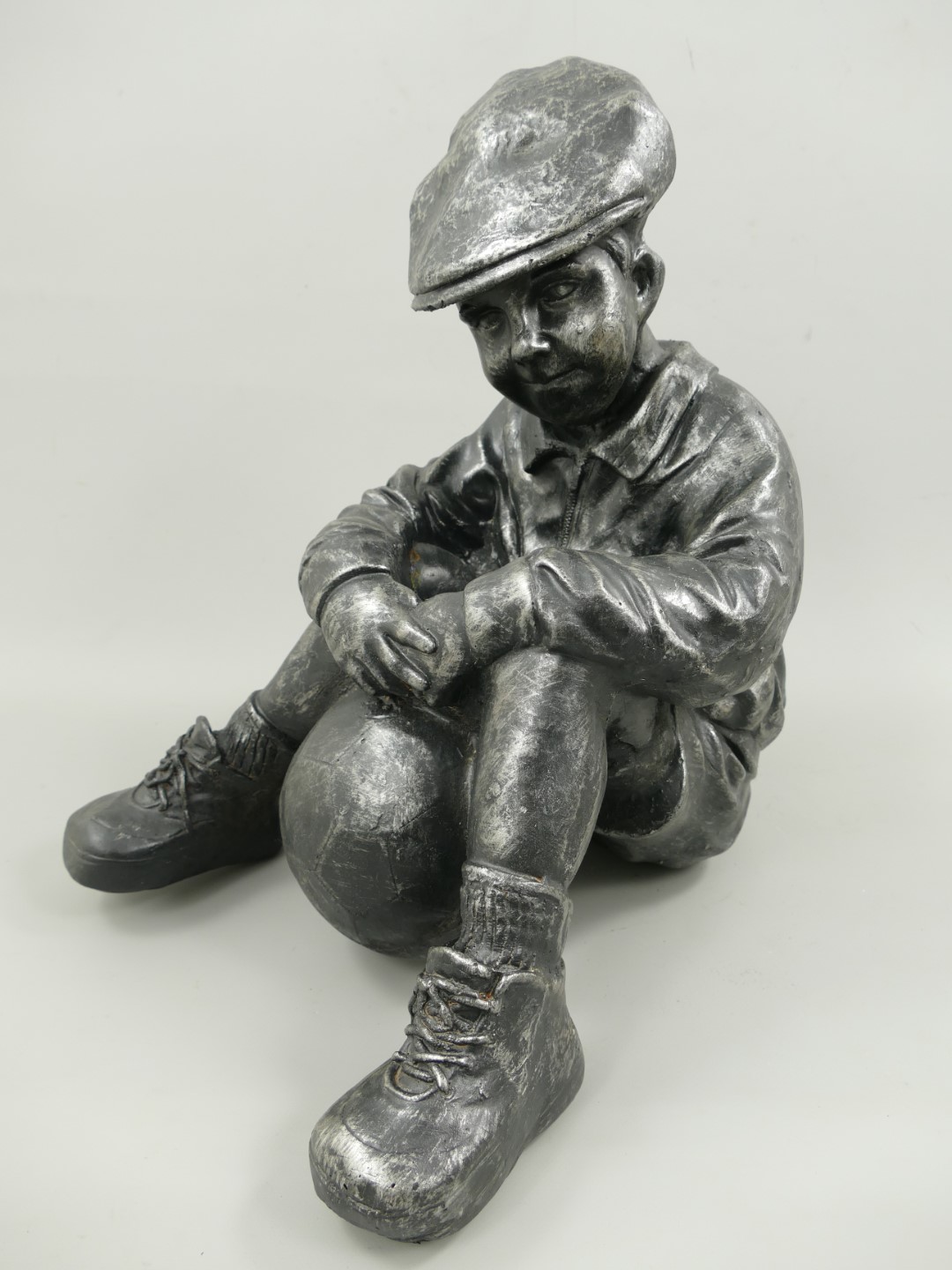 (*)RAUS*PREIS Kind Ball Kunststein(MGO)Grau H.45cm