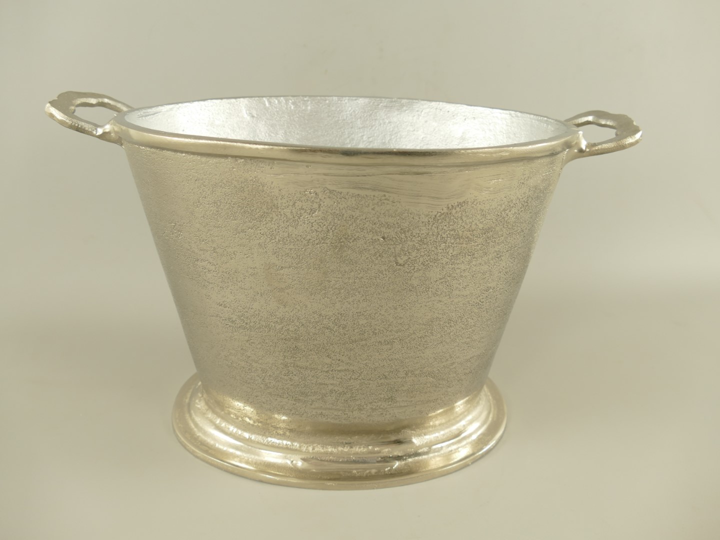 RAUS*PREIS Wein/Sektkühler Alu vernickelt H.25cm