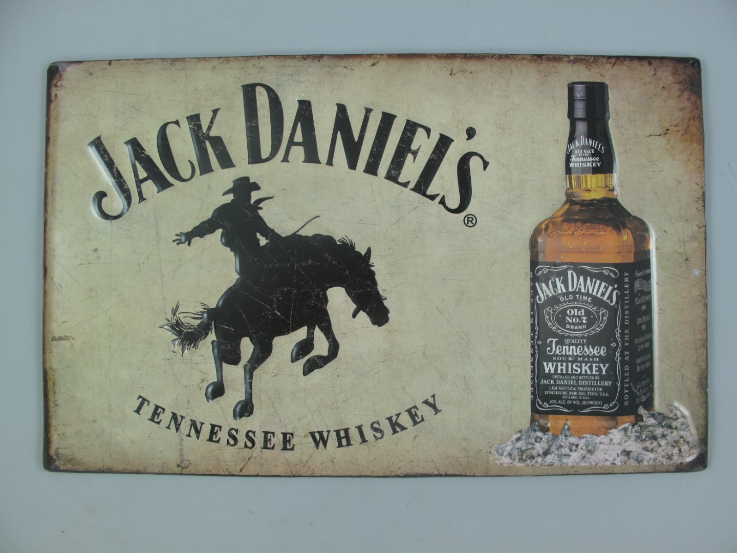 Wandschild(Gestanzt) Eisen Jack Daniels L.40cm