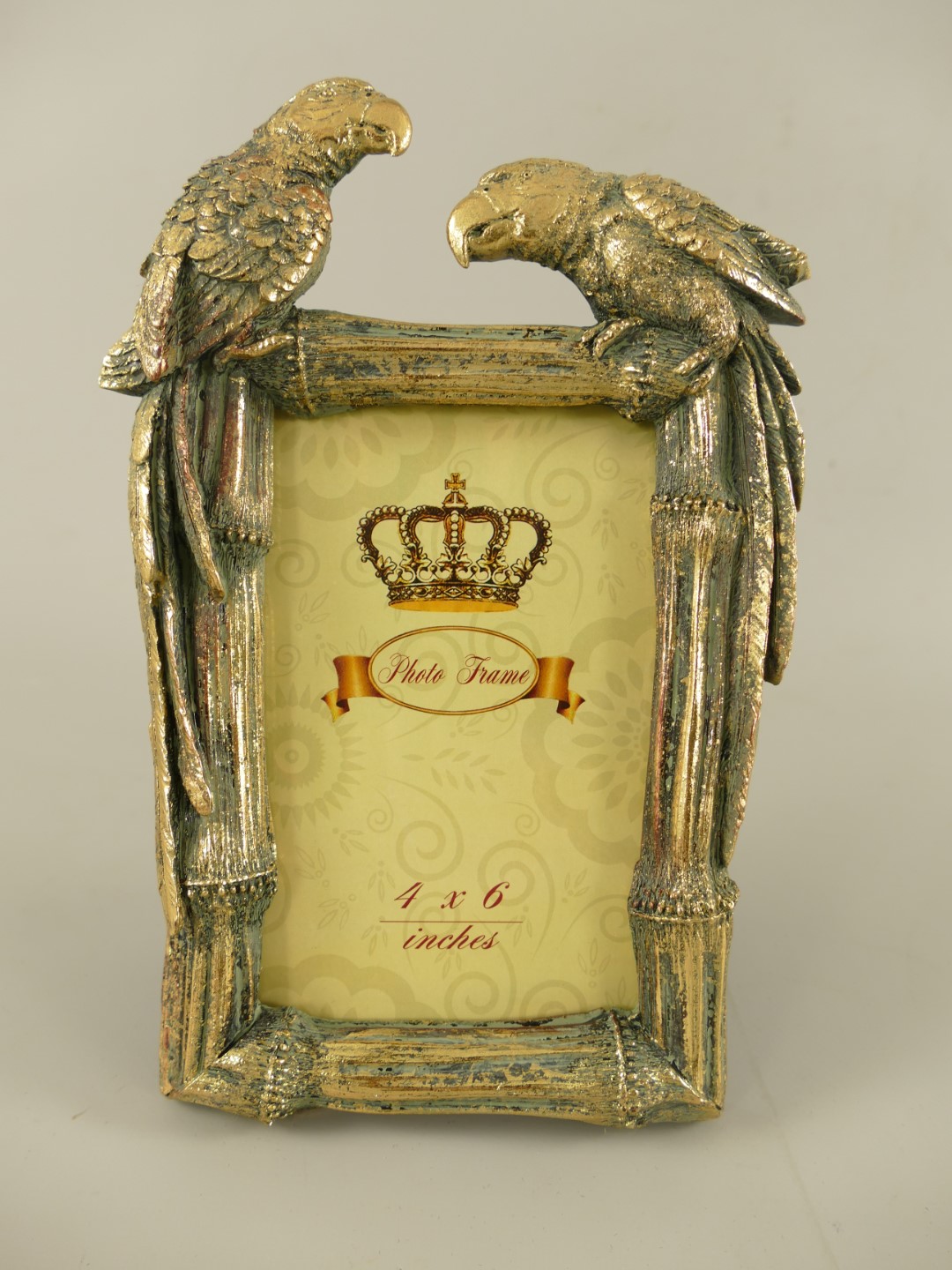 *ANG. Bilderrahmen(4x6) Polyst. Gold farbig H.23cm