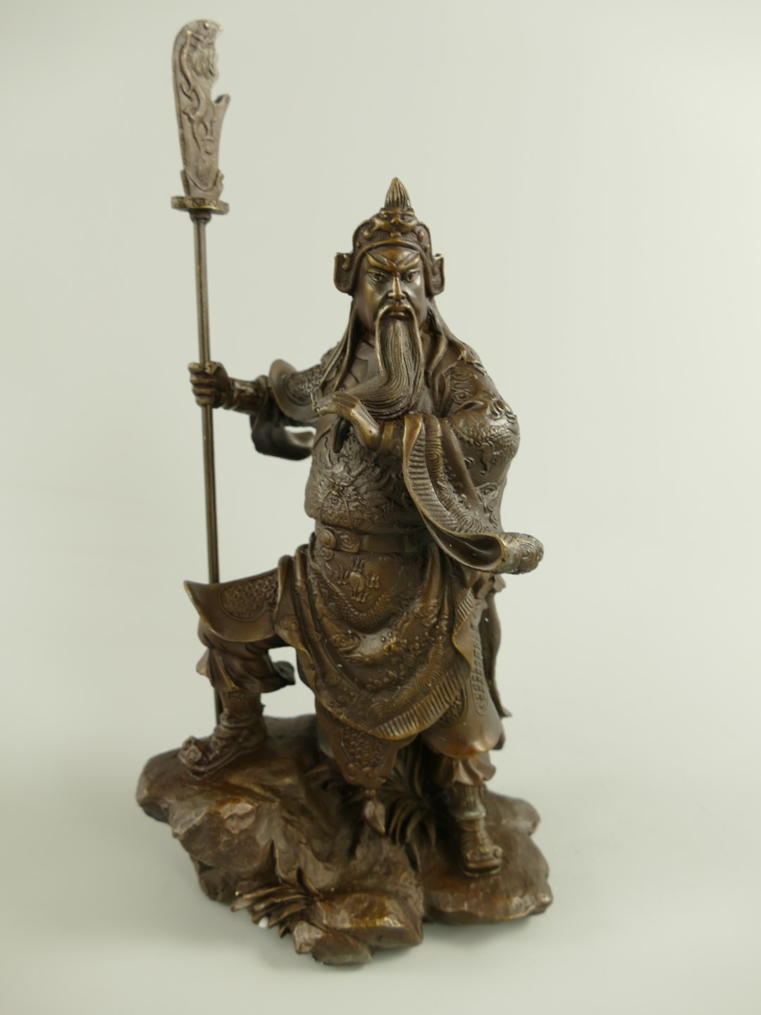 Figur Bronze Chinesischer General H.30x15cm