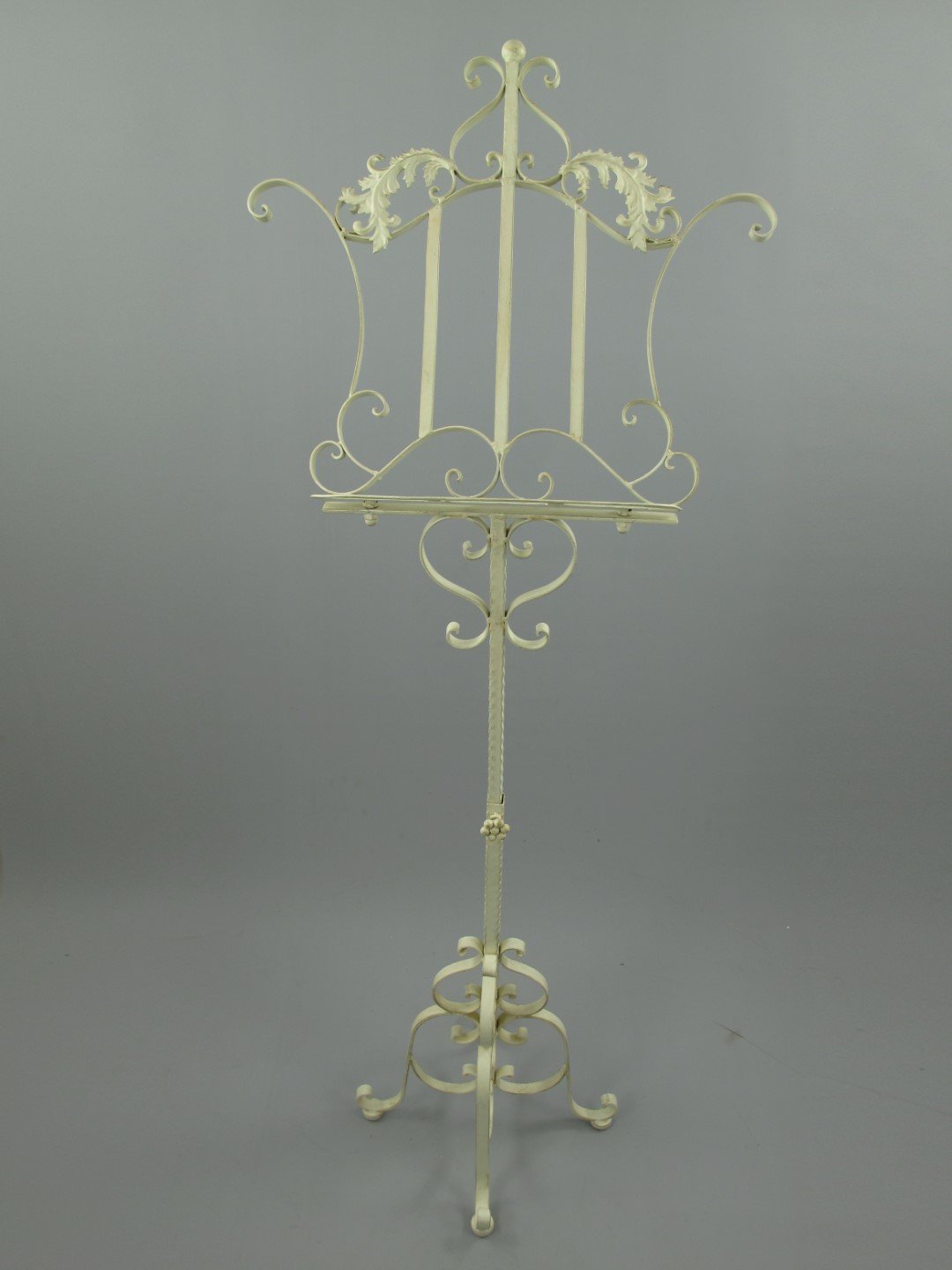 Notenständer Eisen rustikal weiss H.135cm