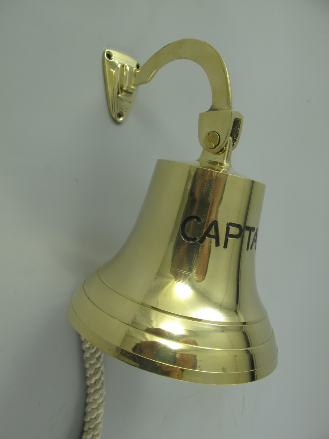 Glocke mit Haken Mes.(IND)CAPTAIN H.25-D.18cm