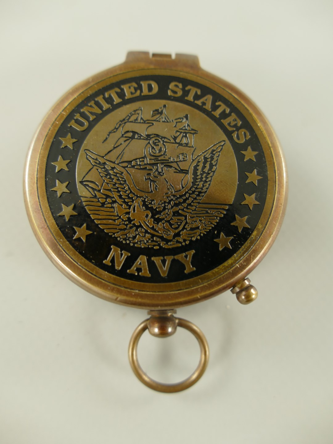 *ANG. Kompaß Messing brüniert L.5x7cm