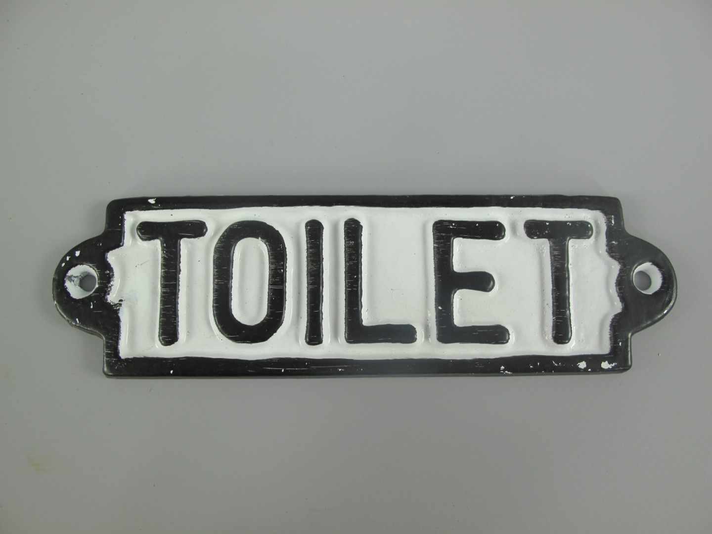 Schild TOILET rustikal Eisen L.18x5cm