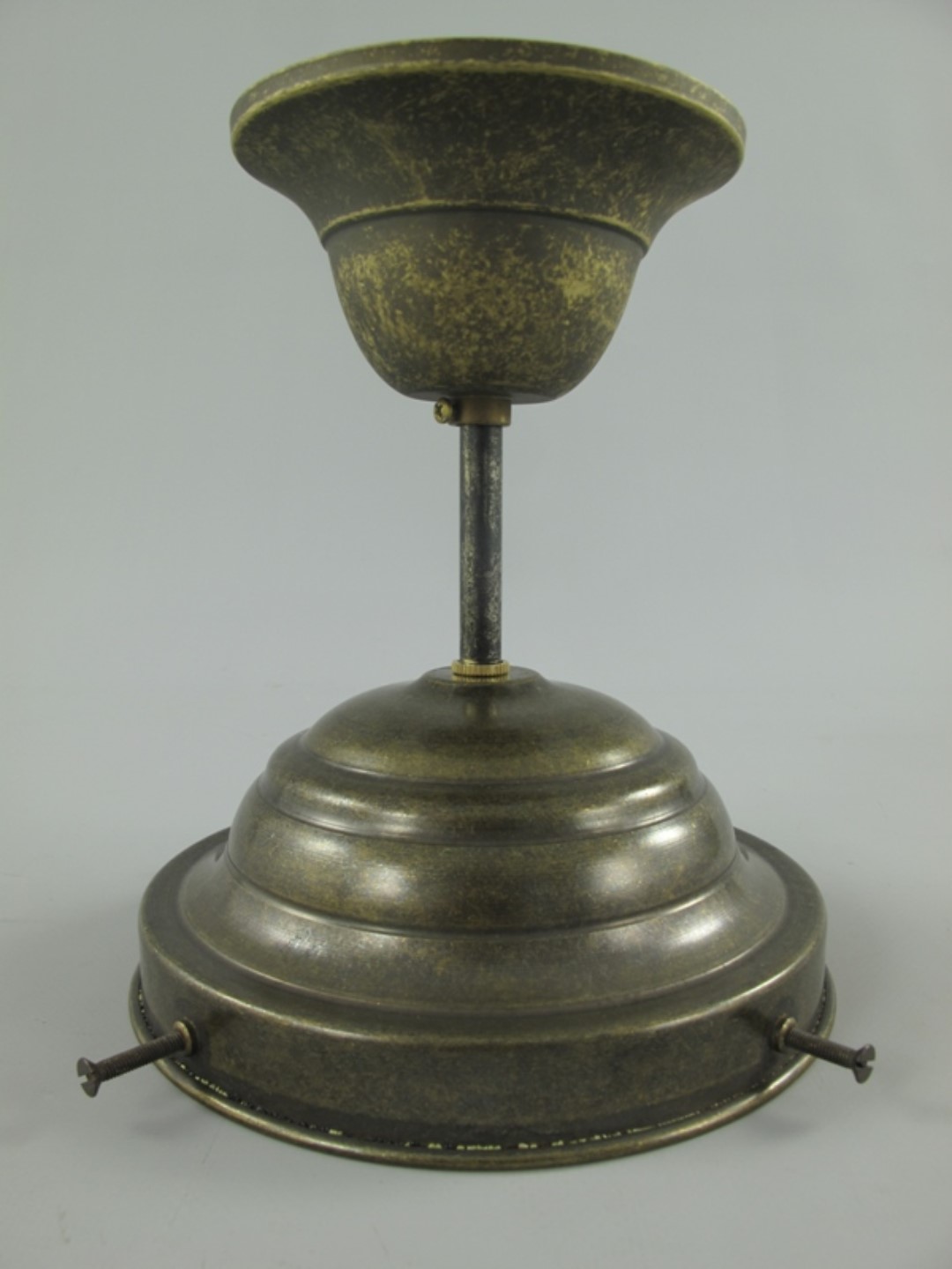 D*halter(E27) Mes. brün o. Schirm(GST)Gh.10-H.15cm