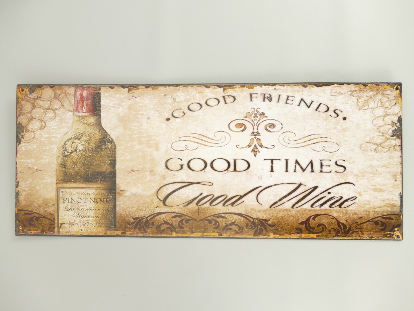 Wandschild Eisen Good Times H.20x50cm