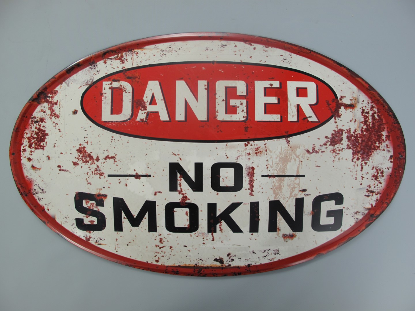 Wandschild Eisen Danger No Smoking H.33x57cm