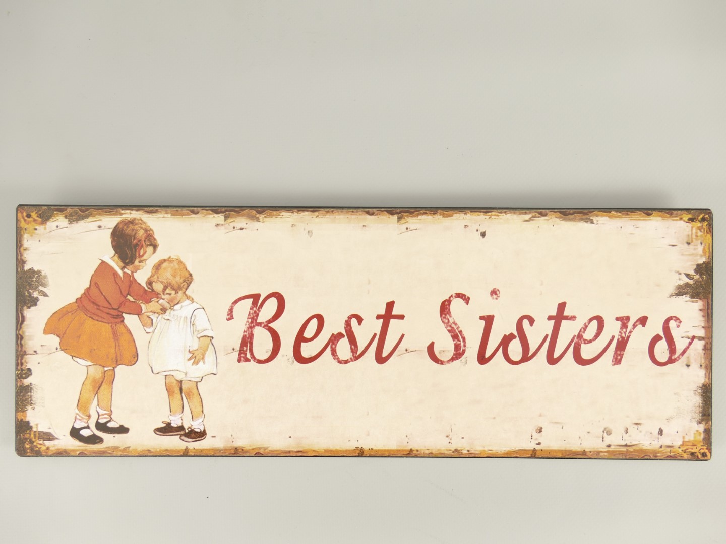 Wandschild Eisen Best Sisters H.13x36cm