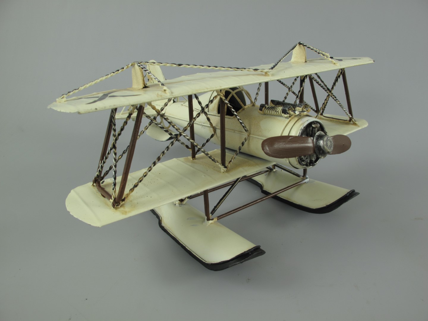 Wasserflugzeug Antik Eisen L.27x32cm