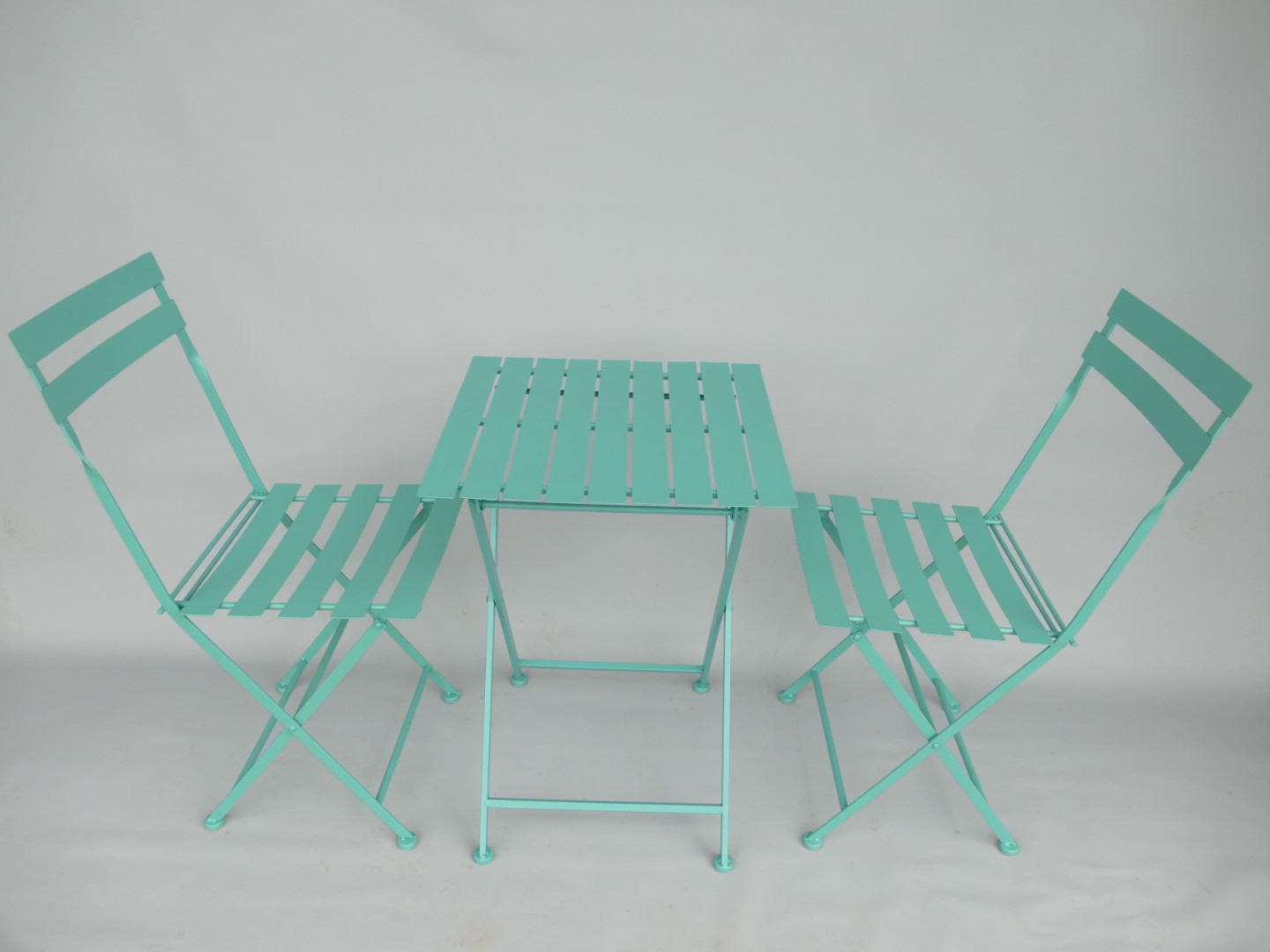 Bistroset 2xStuhl/Tisch(50) H.70cm Eisen GRÜN!!