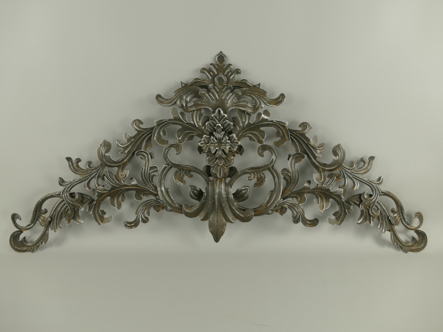 Wand Ornament rustikal Schwarz Grau L.112cm