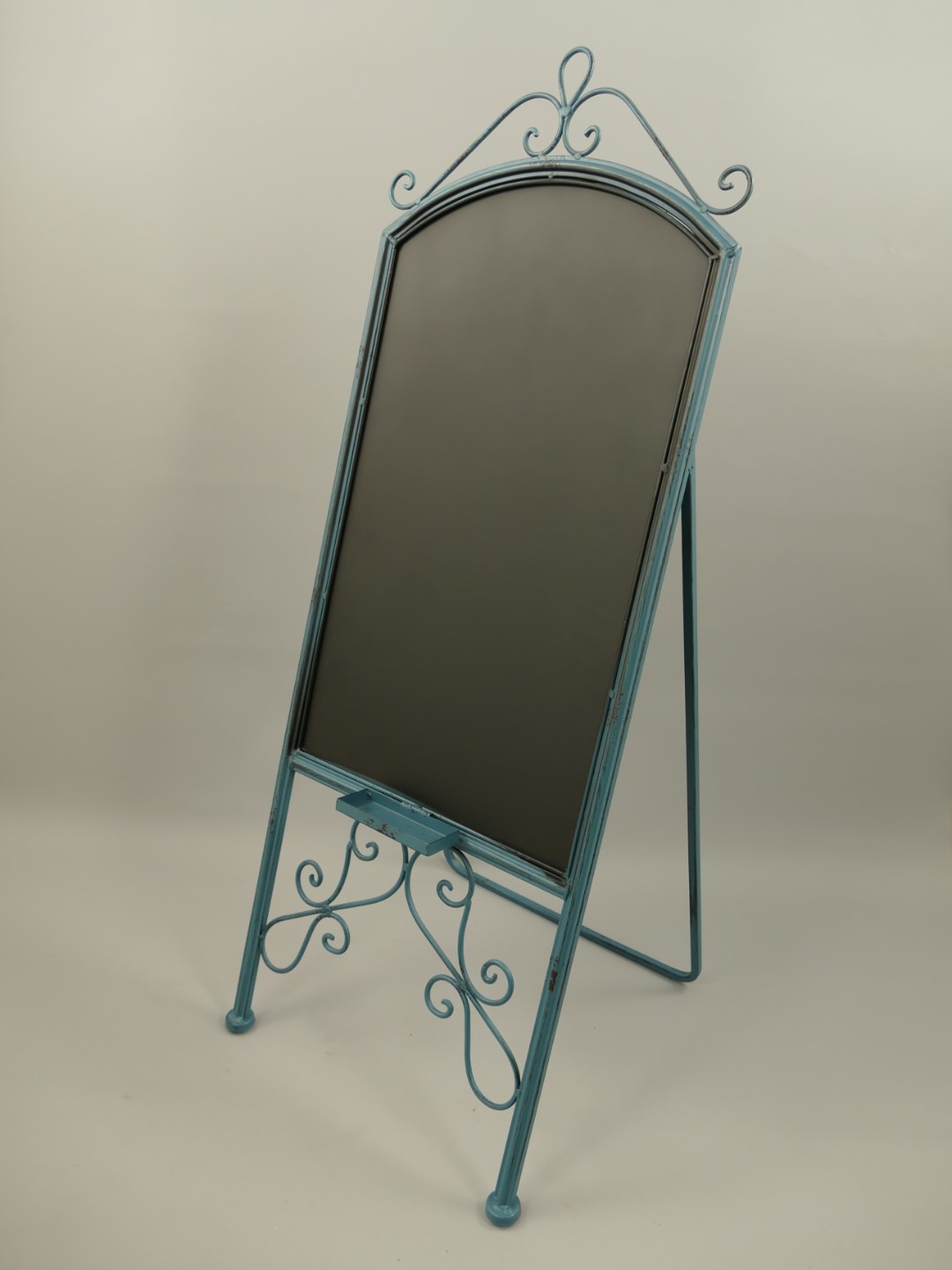 Werbetafel Eisen Blau/Schwarz farbig H.98x40cm