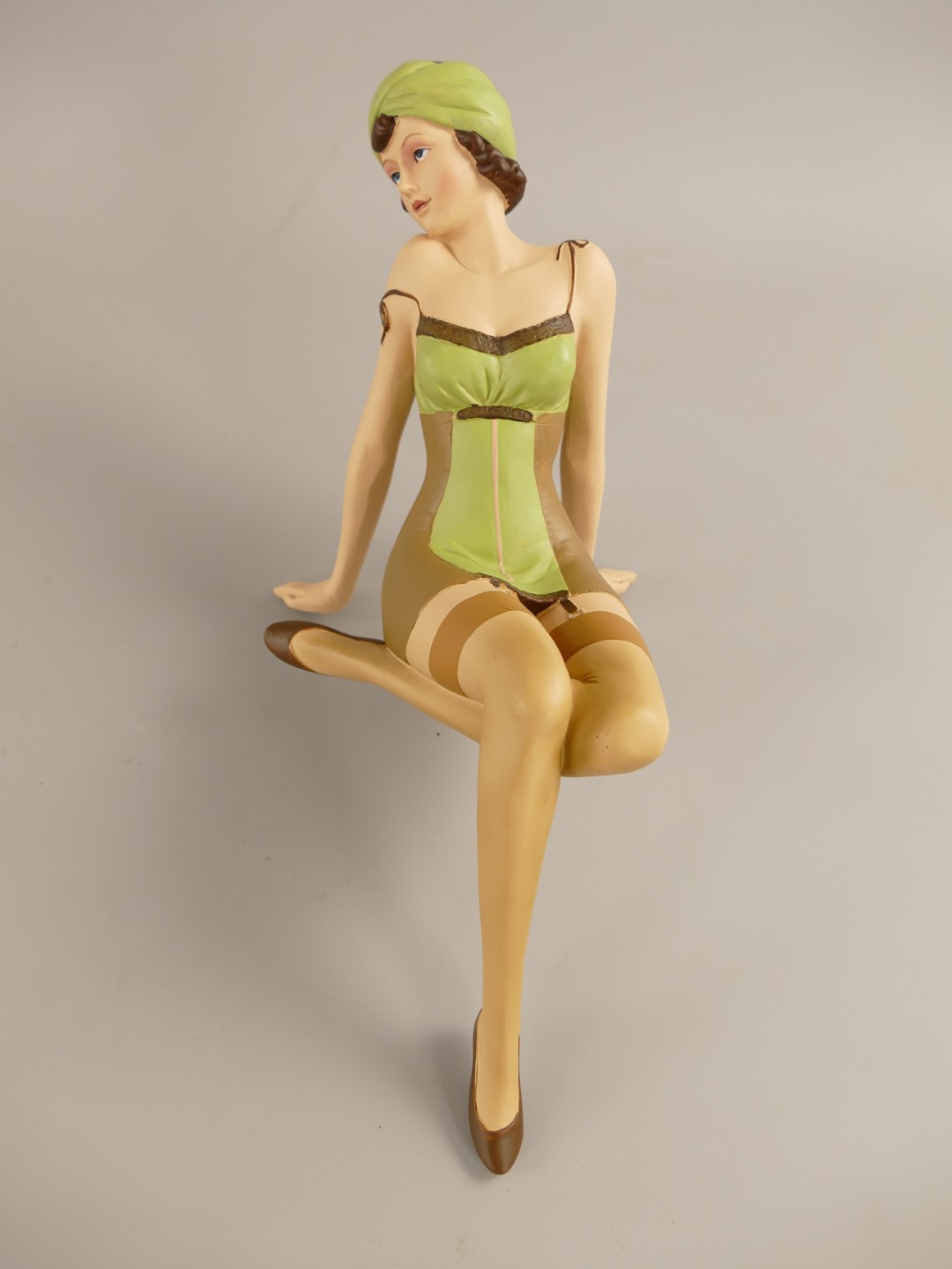 Badepuppe Polystein farbe H.32cm