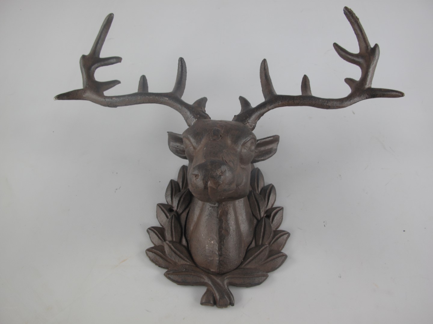 Hirschkopf Eisen rustikal H.35cm