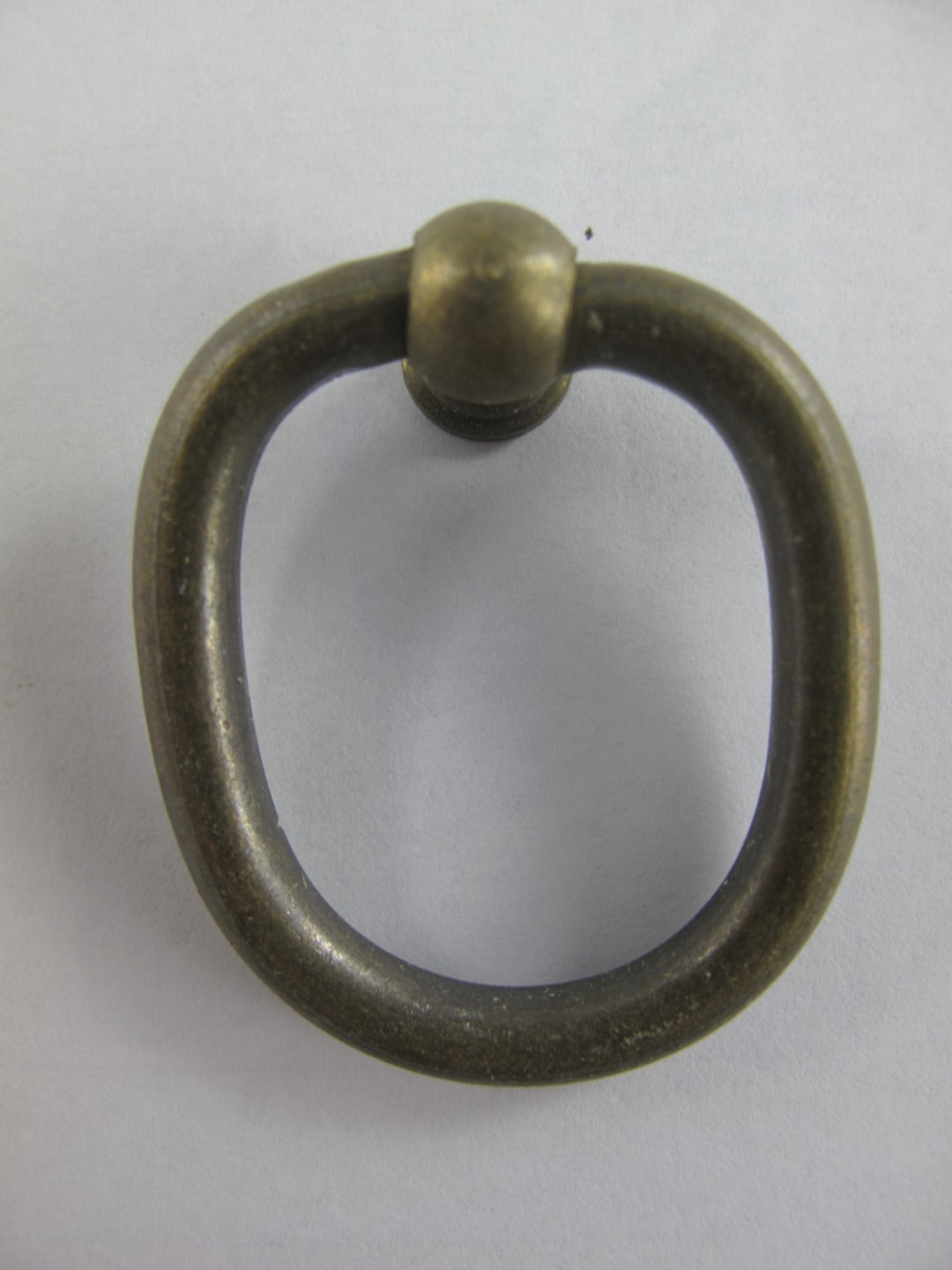 Ring Messing brüniert mit Klobe D.35x40mm(Oval)