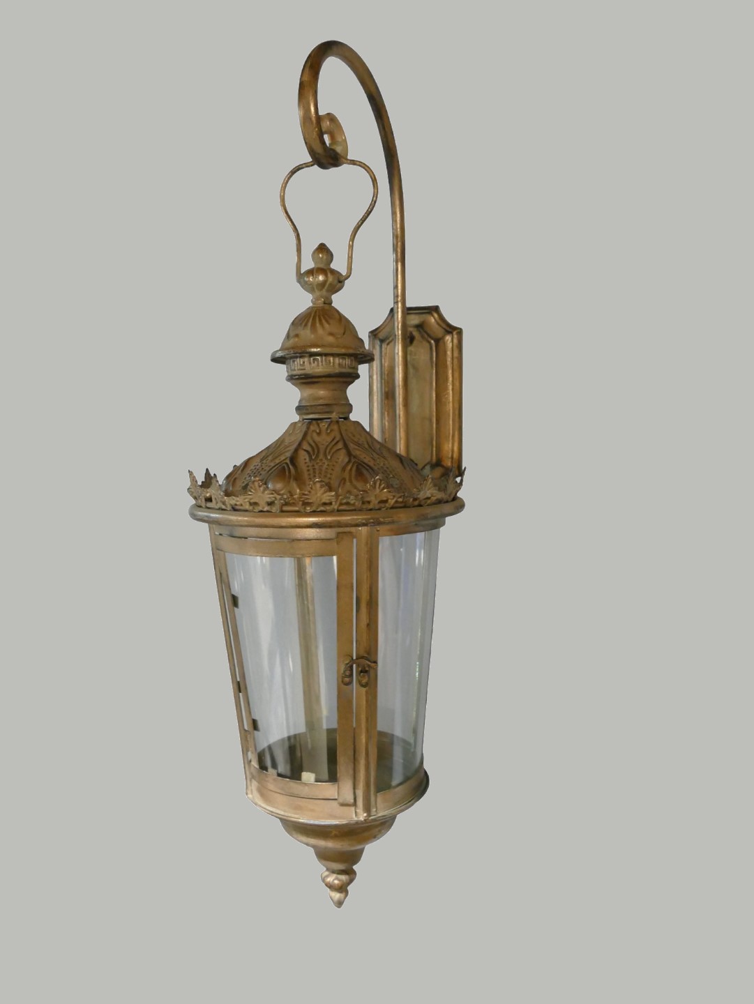 Wand Laterne gold rustikal Eisen farbe H.74cm