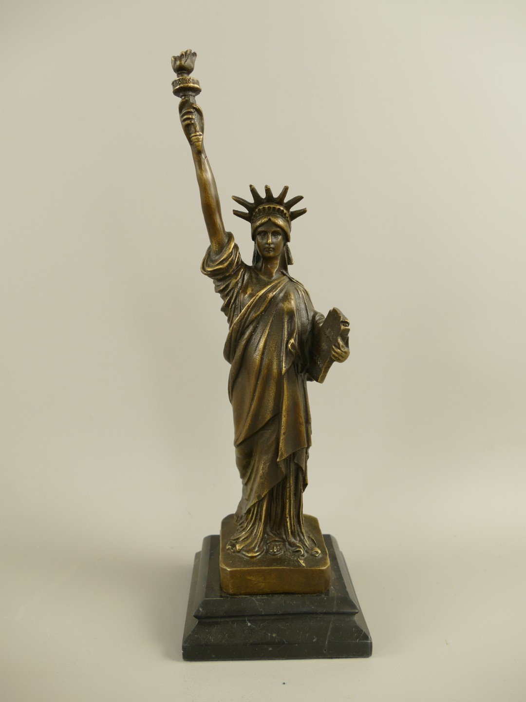 Figur Bronze Freiheitsstatue H.32x11cm