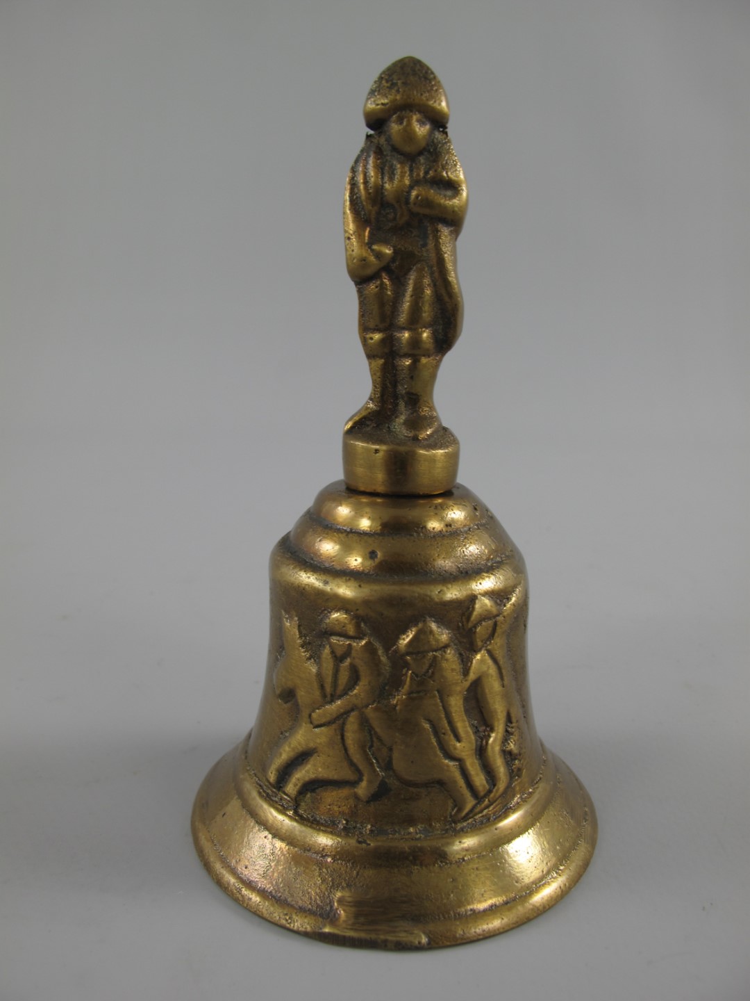 Tischglocke Messing brüniert Napoleon H.12x7cm