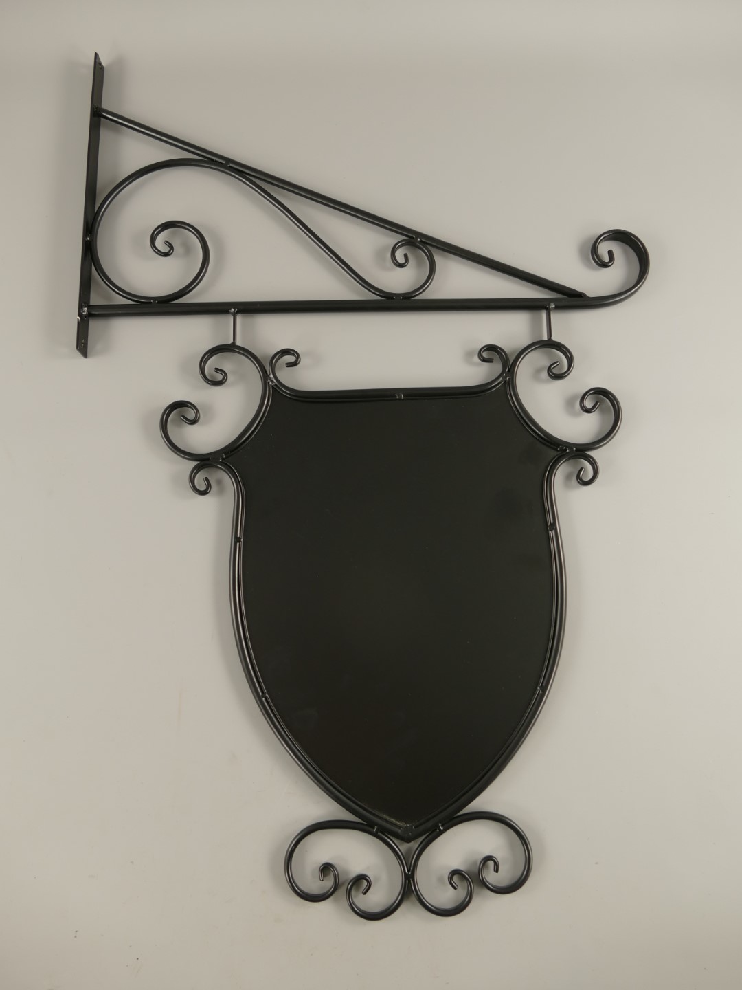 Wandschild Eisen farbig SCHWARZ! H.90x60cm