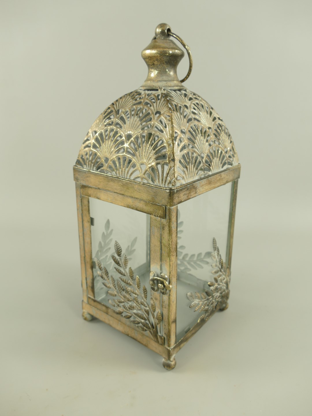 Laterne rustikal Eisen farbe H.35x14cm