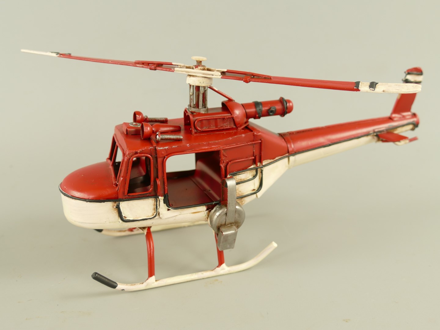 Hubschrauber Antik Eisen L.23cm