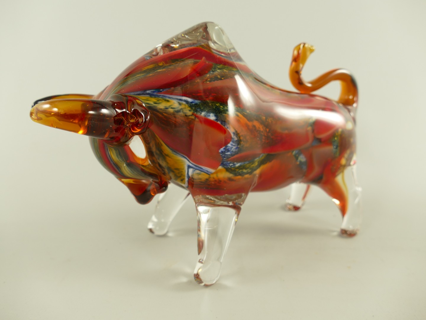 Glas Bülle farbe L.26x16x8cm