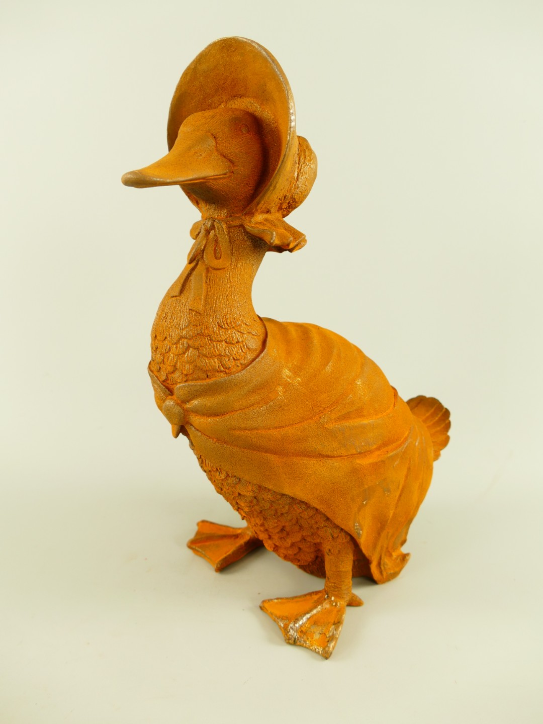 Ente Gußeisen Naturrost Farbig H.36x28x18cm