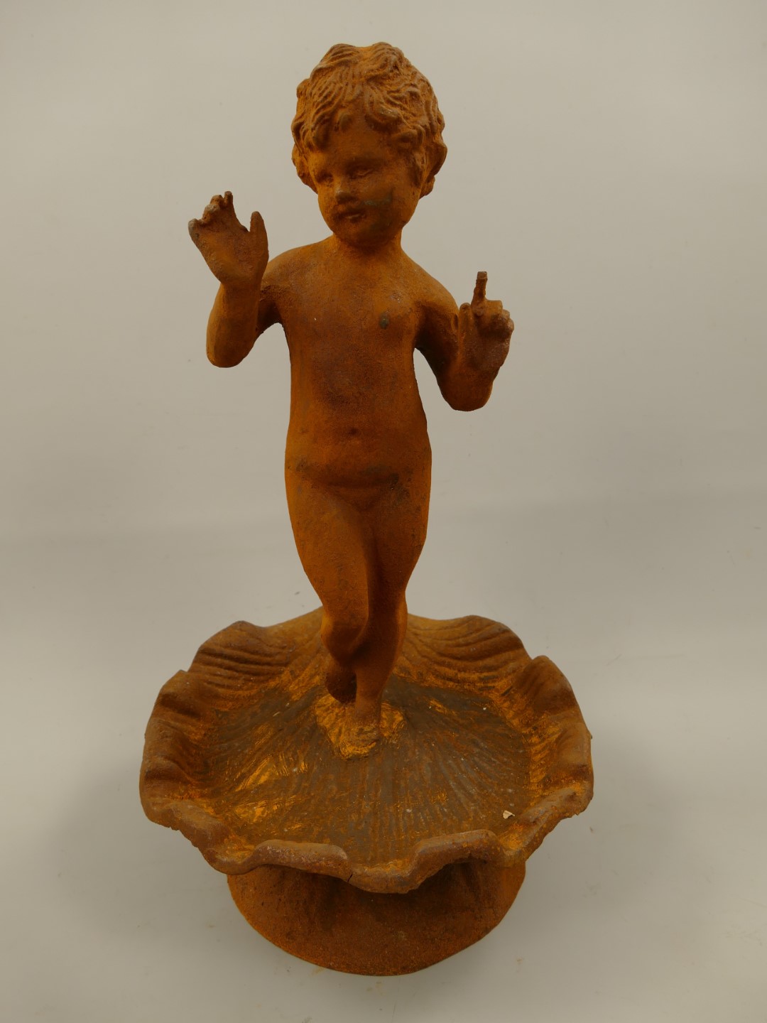 *A? Engel Vogeltränke eisen Naturrost Farb. H.57cm