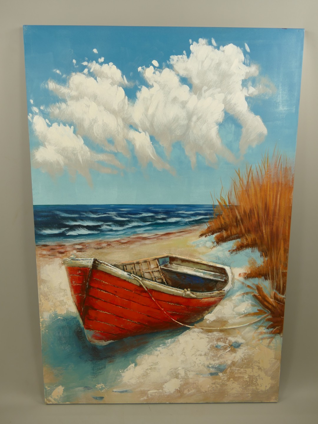 (*) Metallbild (3D) Eisen Schiff H.120x80cm