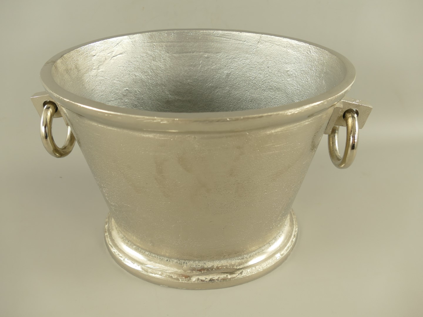 RAUS*PREIS Wein/Sektkühler Alu vernickelt H.25cm