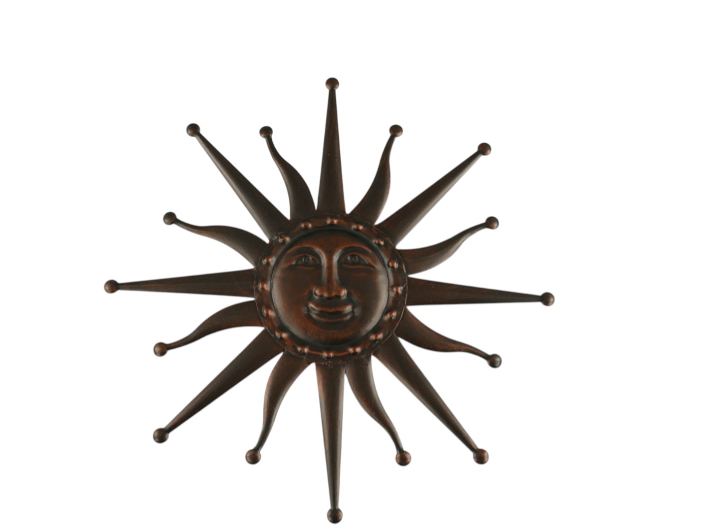 *ANG./AUG. Wandornament Eisen Kupfer  Braun D.60cm