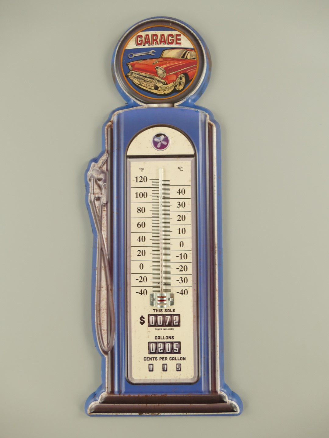 Thermometer Eisen Garage H.48cm