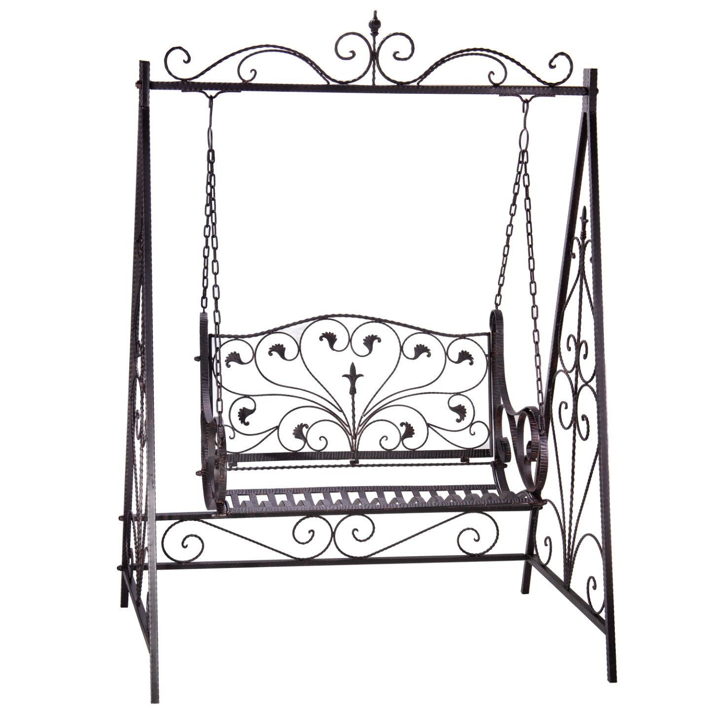 (*)*NT Schaukelbank Eisen braun H.205x145cm