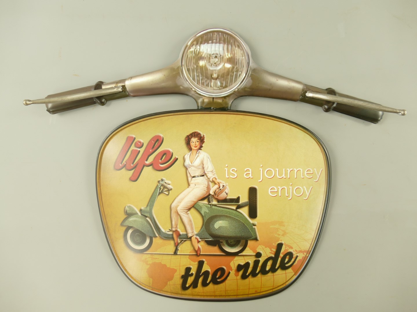 Wandschild(Gestanzt) Lenkrad L.50cm