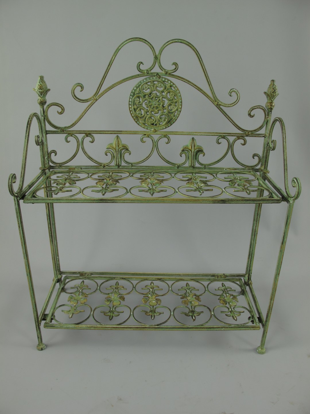 Regal Eisen rust. grün H.48x40cm